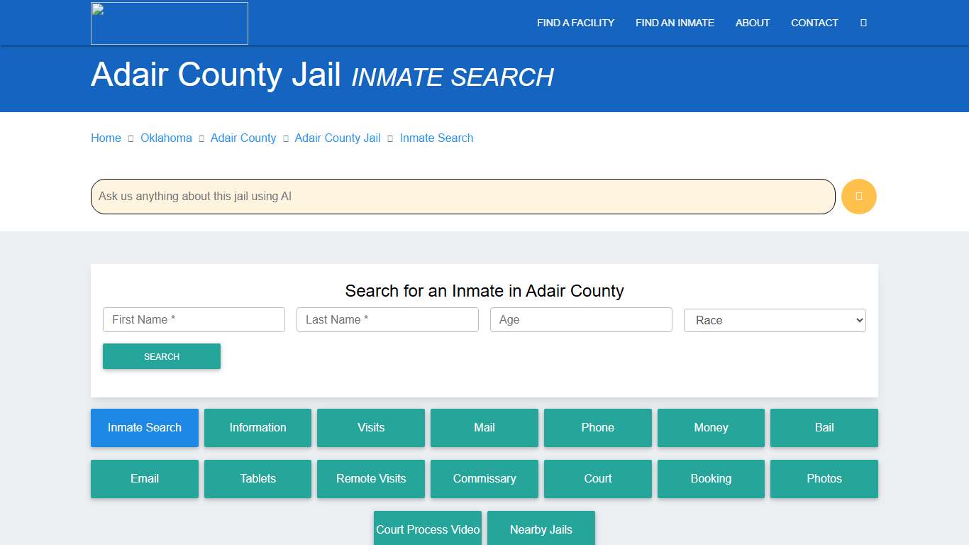 Adair County Inmate Search & Roster Find Inmates OK